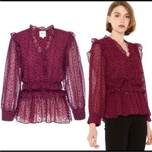 Misa Los Angeles top Daphne ruffle top